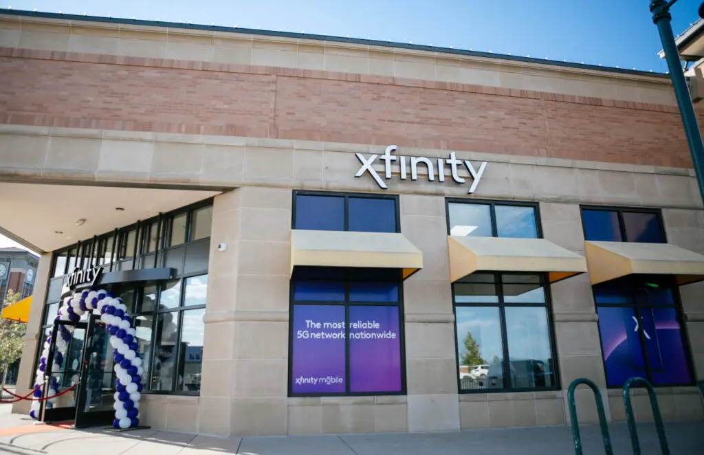 Outside of the new Xfinity Store in Highlands Ranch, Colorado.