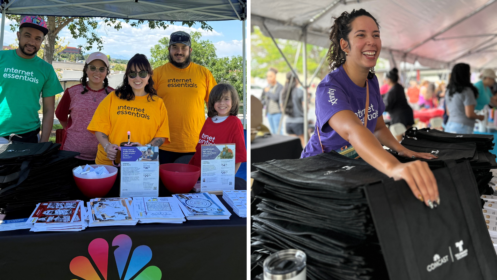 Comcast employees participating in back-to-school events in Colorado